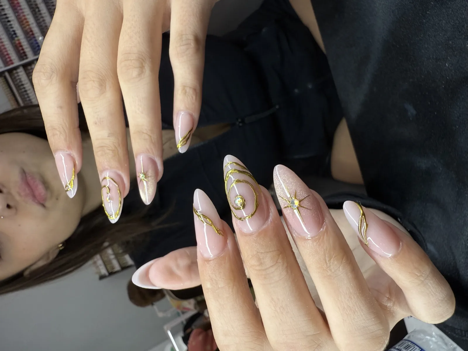 Marble nail art