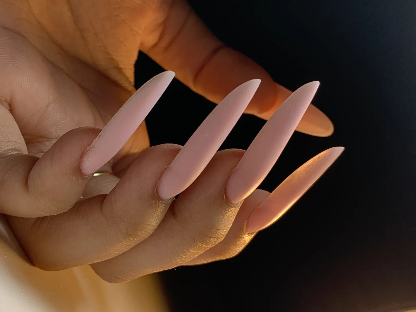 Soft pink polish